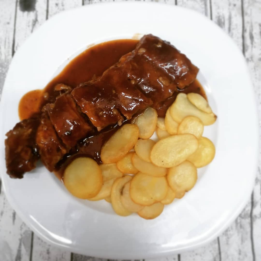 Costillas a la barbacoa